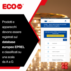 Prodotti e apparecchi devono essere registrati sul database europeo EPREL