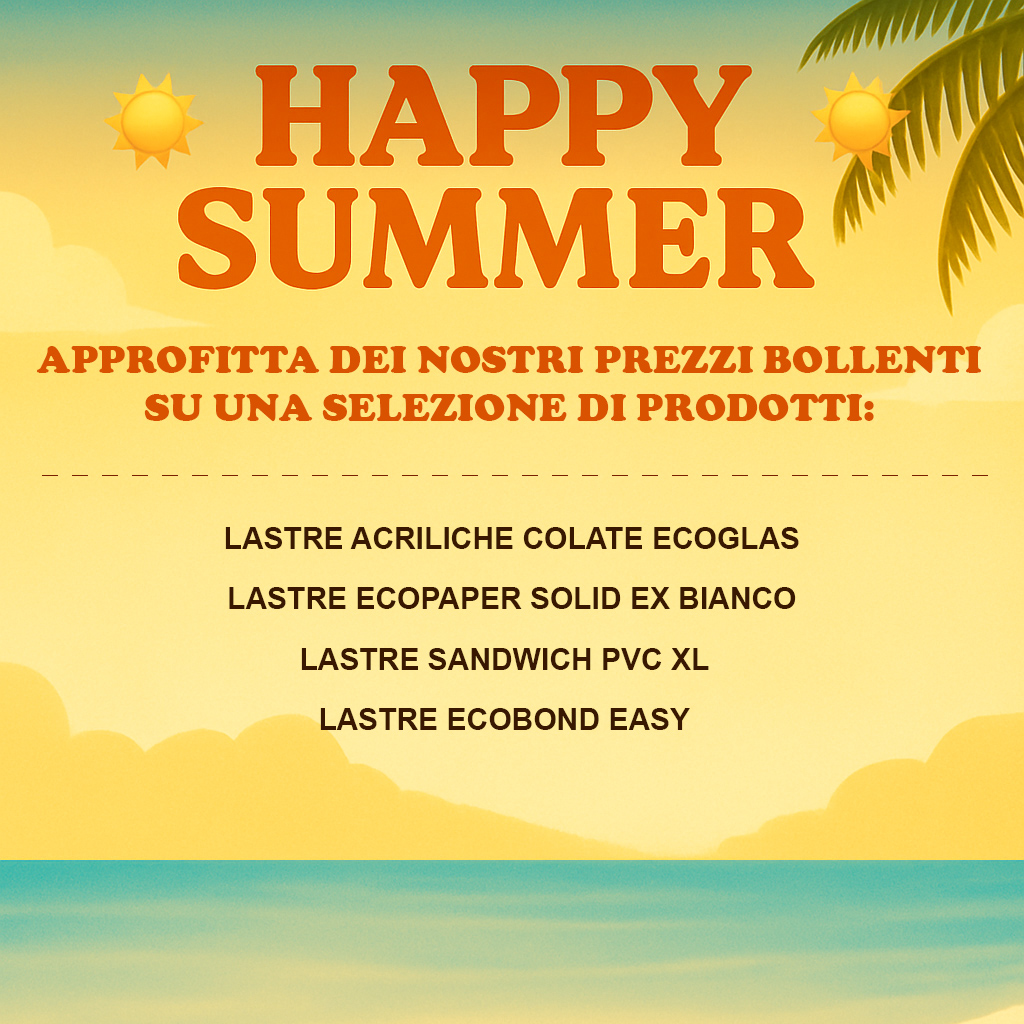 Promozione prodotti lastra estate 2025