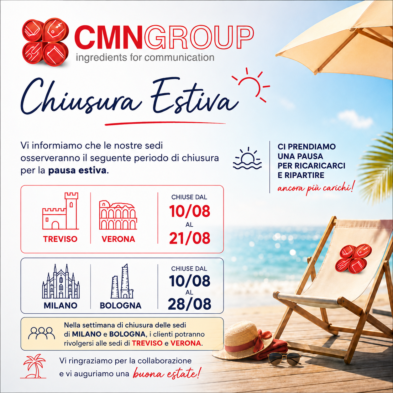 CHIUSURA ESTIVA