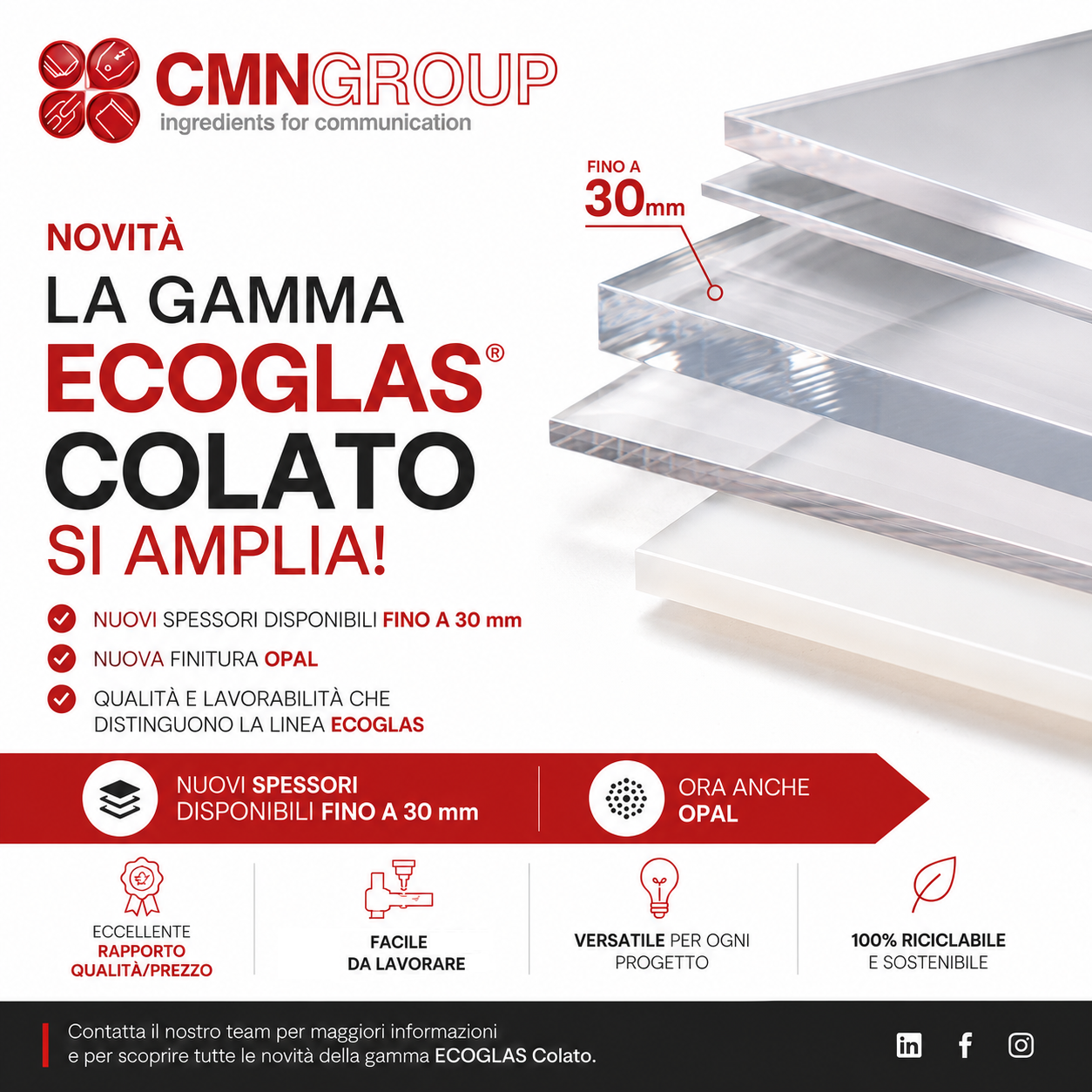 La gamma ECOGLAS Colato si amplia!